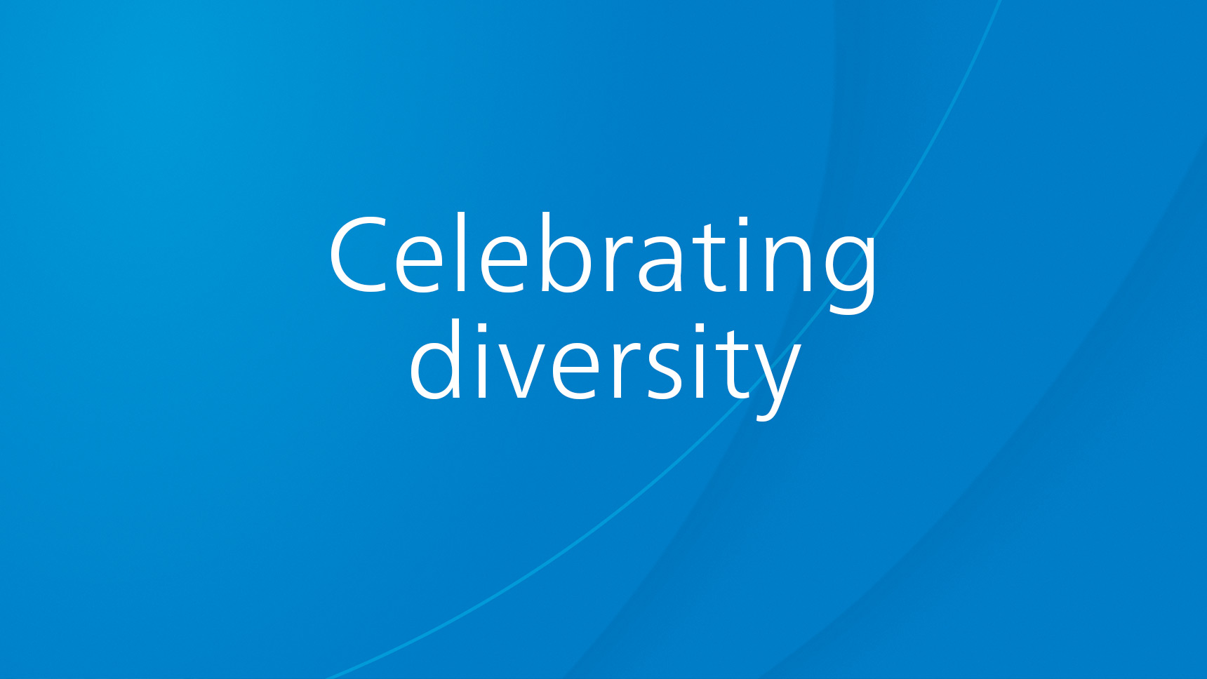 Celebrating diversity